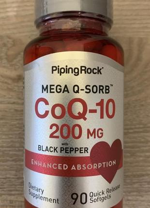Коєнзим coq10, 200 мг, 90 капсул сша.