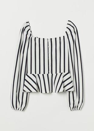Смугаста блуза h&amp;m 🛍️1+1=3🛍️