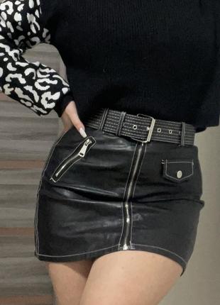 Юбка эко-кожа