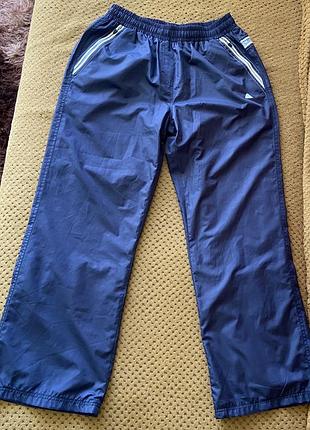 Спортивные штаны женские полиэстер синие nike