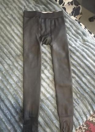 Колготы на меху с эффектом капронок плюс сайз на 54-56 укр