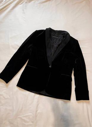Велюровый пиджак zara