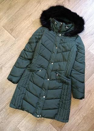 Зеленая теплая куртка