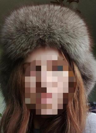 Шапка ушанка из песца