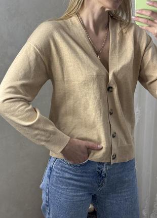 Жіноча кофта -кардиган. бєж. розмір с/м primark