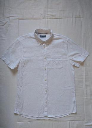 Рубашка с коротким рукавом тенниска easy m 55% лён 45% котон