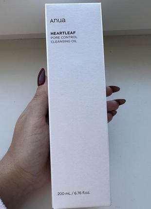 Anua - heartleaf pore control cleansing oil - гидрофильное масло для лица - 200ml
