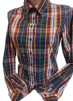 Женская хлопковая рубашка, рубашка в клетку tommy hilfiger