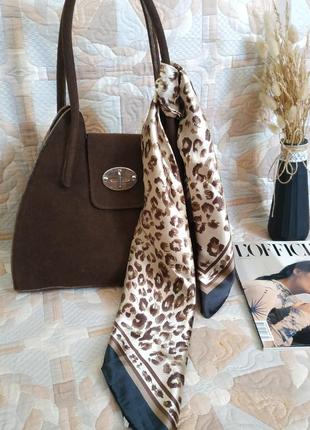 Шикарная шерстяная шоколадная сумка