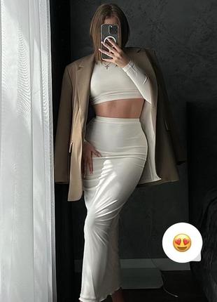 Комплект топ и юбка