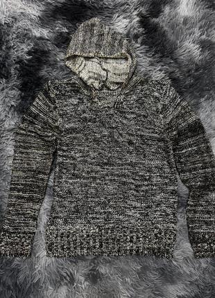 Вязаная кофта с капюшоном 😍