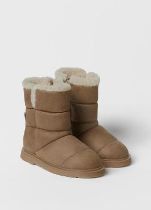 Новые женские теплые сапожки зара оригинал, размер 39