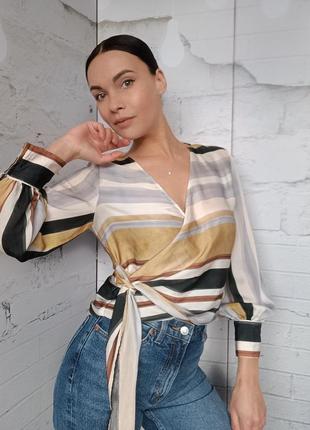 Блуза блузка рубашка кофта кроп топ zara3 фото