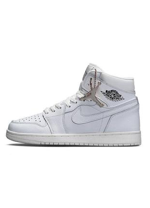 Чоловічі високі шкіряні кросівки nike air jordan 1 🆕 кросівки найк джордан