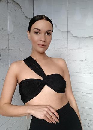 Кроп топ блуза блузка лиф бандо shein