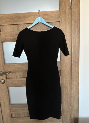 Женское черное платье футляр zara
