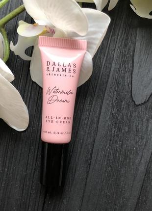 Багатоцільовий крем для повік для освітлення шкіри навколо очей dallas & james skincare co. watermelon dream all-in-one eye cream