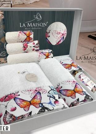 Подарунковий набір рушників la maison з ароматом aster