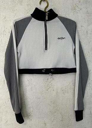 Укорочена кофта в рубчик maniere de vior