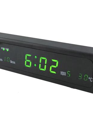 Электронные часы caixing сх-808, цифровые настольные часы квадратные