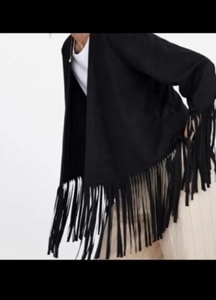 Піджак жакет кардиган бахрома беж