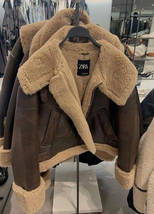 Дубленка zara