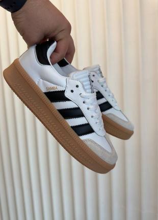 Кросівки samba xlg white black platform