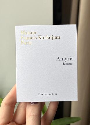 Maison francis kurkdjian amyris femme extrait пробник
