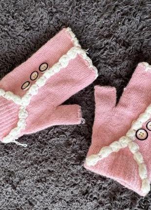 Рукавиці з відкритими пальцями, мітенки