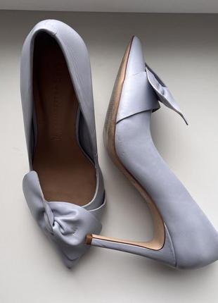 Шкіряні туфлі з бантом m&s