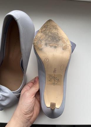 Шкіряні туфлі з бантом m&s