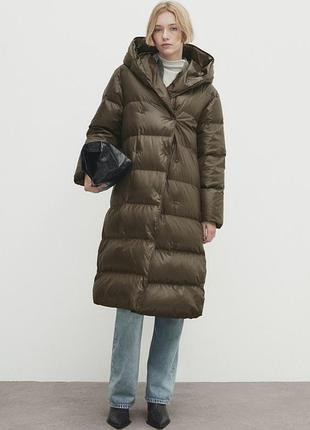 Пуховик пухове пальто massimo dutti
