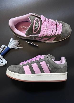 Кросівки кеди замша сірі рожеві grey pink жіночі демі весна осінь