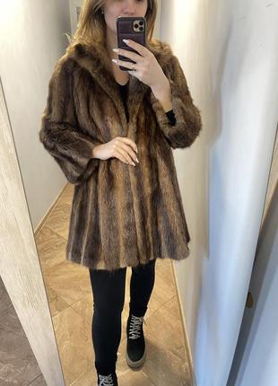 Винтажная шуба из натурального меха