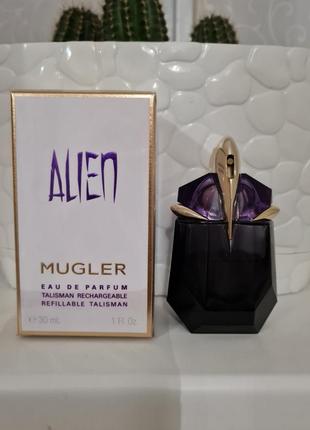 Mugler alien оригинал! парфюмированная вода флакон заправляется