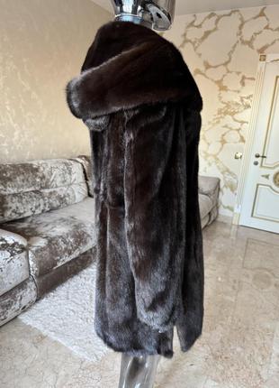 Норкова шуба норка з капюшоном