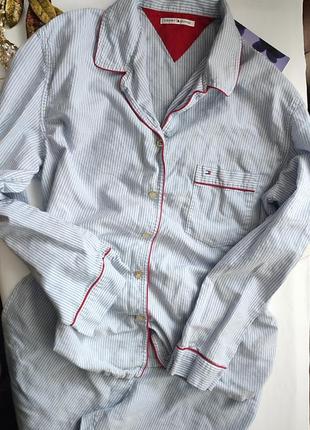 Пижама томми tommy hilfiger m 38 40 штаны рубашка