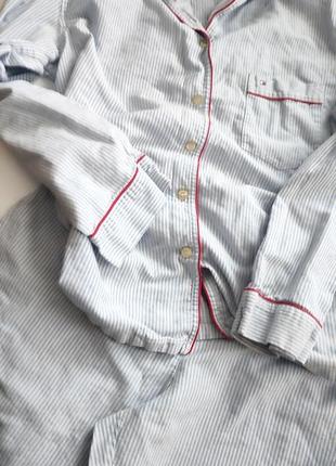 Пижама томми tommy hilfiger m 38 40 штаны рубашка6 фото