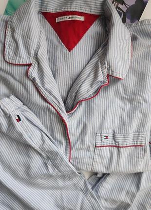Пижама томми tommy hilfiger m 38 40 штаны рубашка3 фото