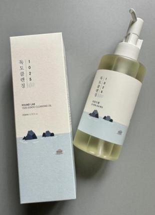 Гідрофільна олія round lab 1025 dokdo cleaning oil з морською водою