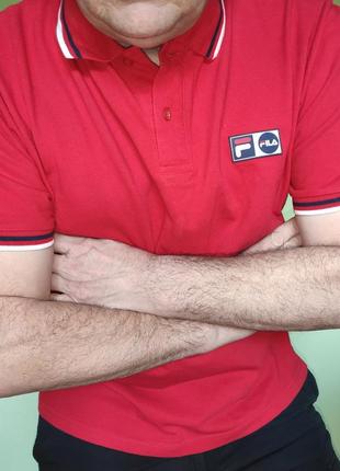 Стильная фирменная футболка тенниска поло бренд.fila.хл