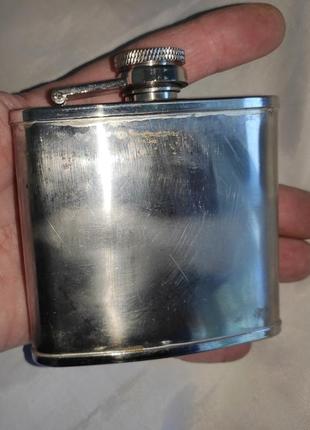 Металлическая нержавейки фирменная фляга stainless stell.
