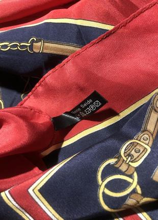 Винтажный шелковый платок feliciani