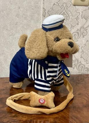 Интерактивная музыкальная собачка на поводке