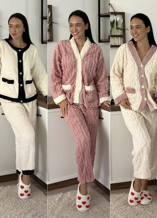 Стильна піжама: кофта на ґудзиках + штани xs-2xl