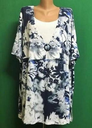 Длинная футболка батал grandiosa