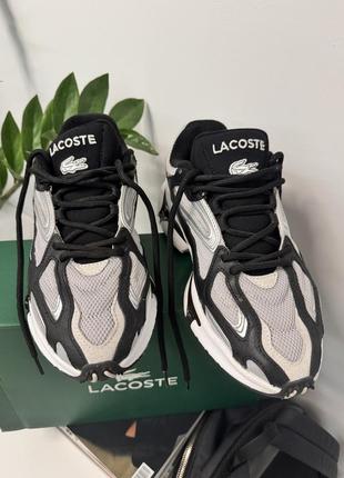 Мужские кожаные винтажные кроссовки lacoste 41 размер