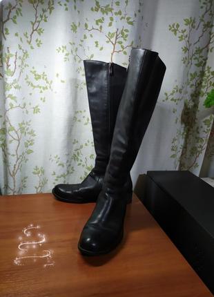 Кожаные сапоги