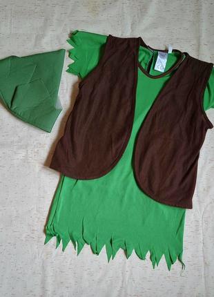 Пітер пін або робін-гід карнавальний костюм на хлопчика 5-7 років