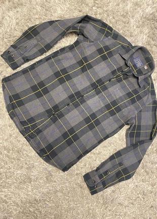 Рубашка uniqlo трендовая в клетку